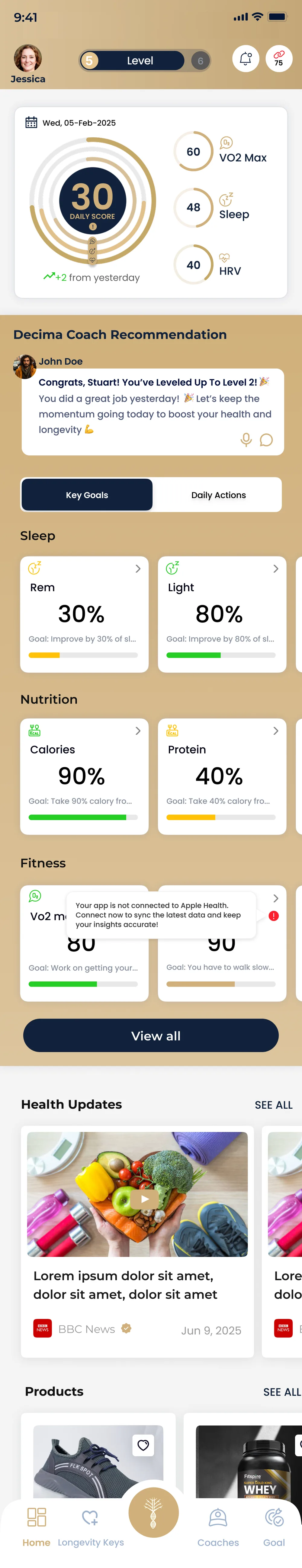 Decima dashboard